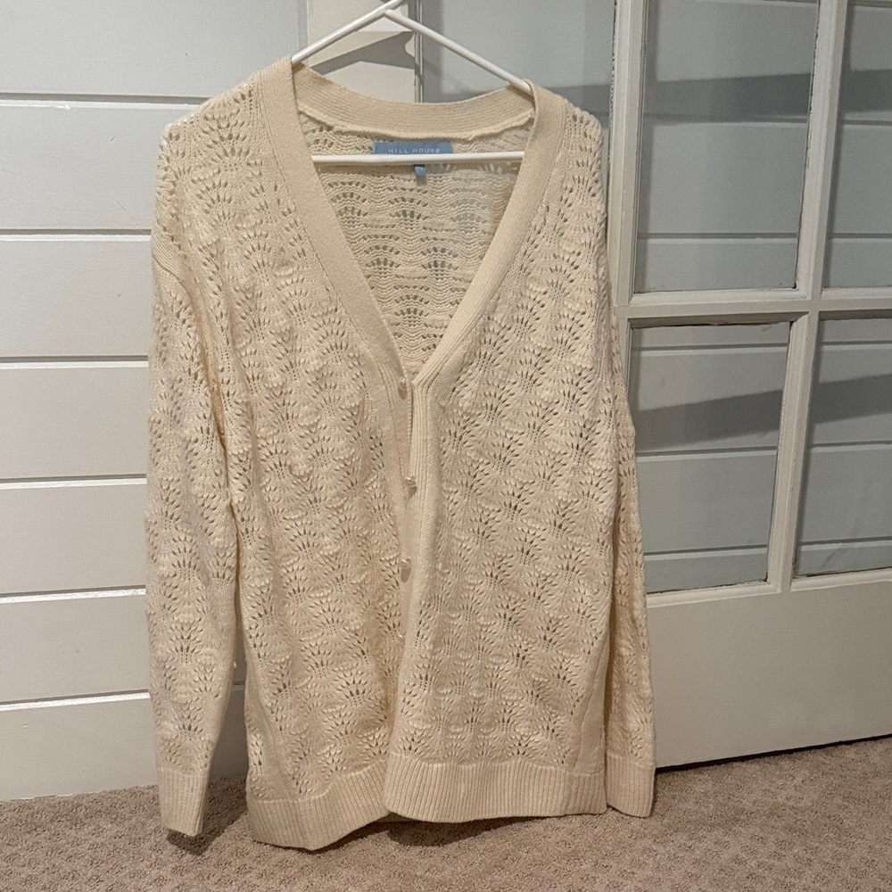 Hill House Cream Knit Cardigan